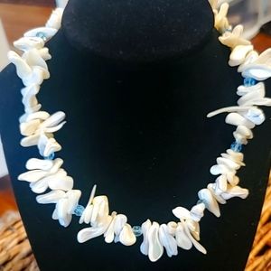 Polished sea shell necklace